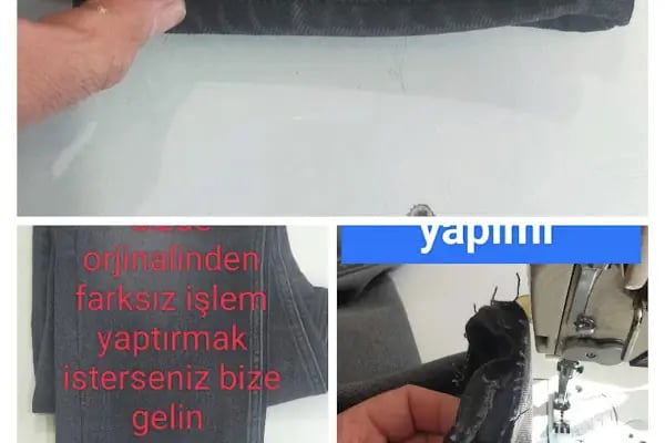 Mavi kuru temizleme terzi - Resim 14