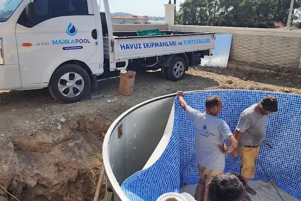 MARKAPOOL HAVUZ Kimyasalları Betonarme, Prefabrik Lineer Panel Havuz, Polyester Hazır Havuz Kurulumları Bakım Tadilat işleri - Resim 7