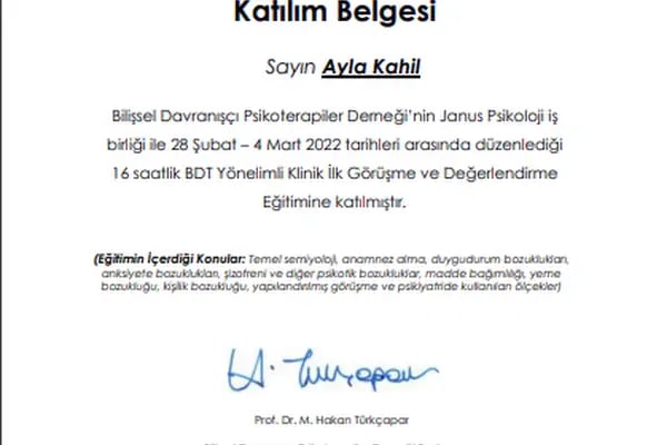 Klinik Psikolog Ayla Kahil Öztimurcular - Resim 9