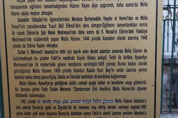 Molla Hüsrev Hazretleri Türbesi - Resim 17