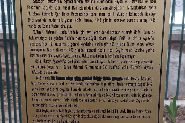 Molla Hüsrev Hazretleri Türbesi - Resim 20