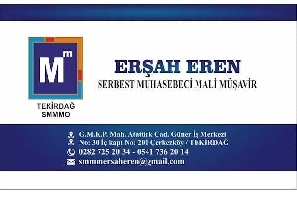 Çerkezköy Serbest Muhasebeci Mali Müşavir ERŞAH EREN - Resim 3