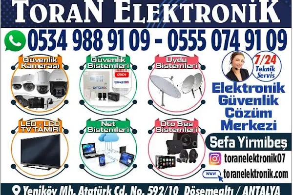 TORAN ELEKTRONİK TEKNOLOJİ Uydu Kamera TV tamiri Bilgisayar Tamir-Bakım-Onarım - Resim 14