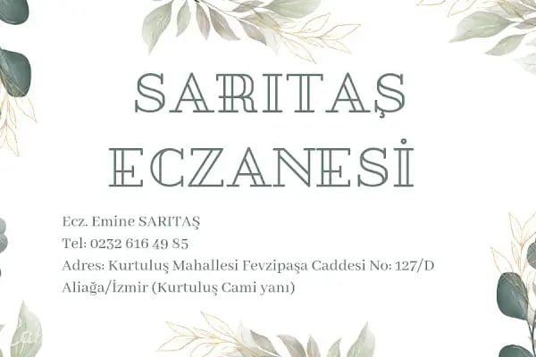 Sarıtaş Eczanesi - Resim 11