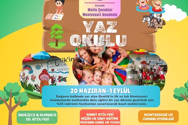 GEMLİK MUTLU ÇOCUKLAR MONTESSORİ ANAOKULU - Resim 17