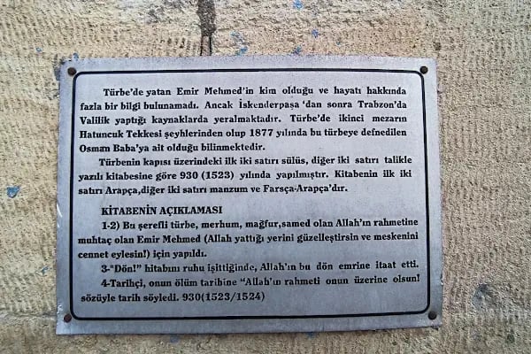 Emir Mehmet Türbesi - Resim 12