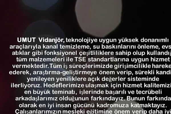 Umut Vidanjör Temizlik Hizmetleri - Resim 13