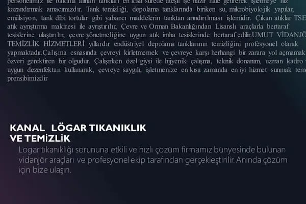 Umut Vidanjör Temizlik Hizmetleri - Resim 19