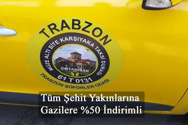 Trabzon Site Taksi, Karşıyaka Taksi, Ayasofya Müze altı Taksi, Fatih Mahallesi - Resim 8