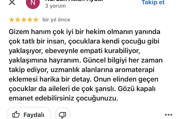 Dr.Gizem GÜNGÖR TAKEŞ Muayenehanesi - Resim 14