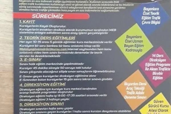 GÜVEN SÜRÜCÜ KURSU MALATYA (asıl şube) - Resim 16