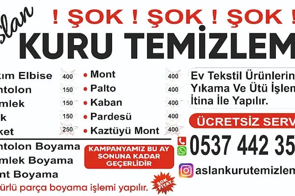 Aslan Kuru Temizleme Atakent - Resim 4