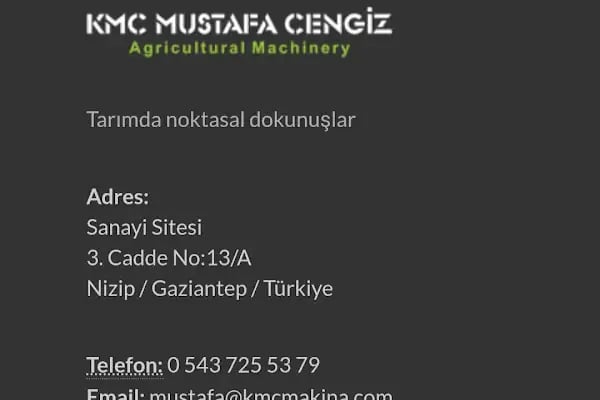 KmC Mustafa Cengiz Tarım Makinaları San.Tic Ltd.Şti - Resim 20